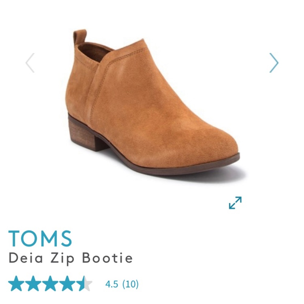 ❤️TOMS Deia Zip Bootie ❤️